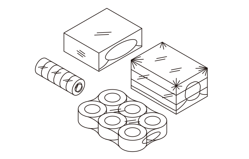FYT-501＆FM-7540-4L High-Speed Tray Shrink Wrapping Machine Packaging Method Illustrations